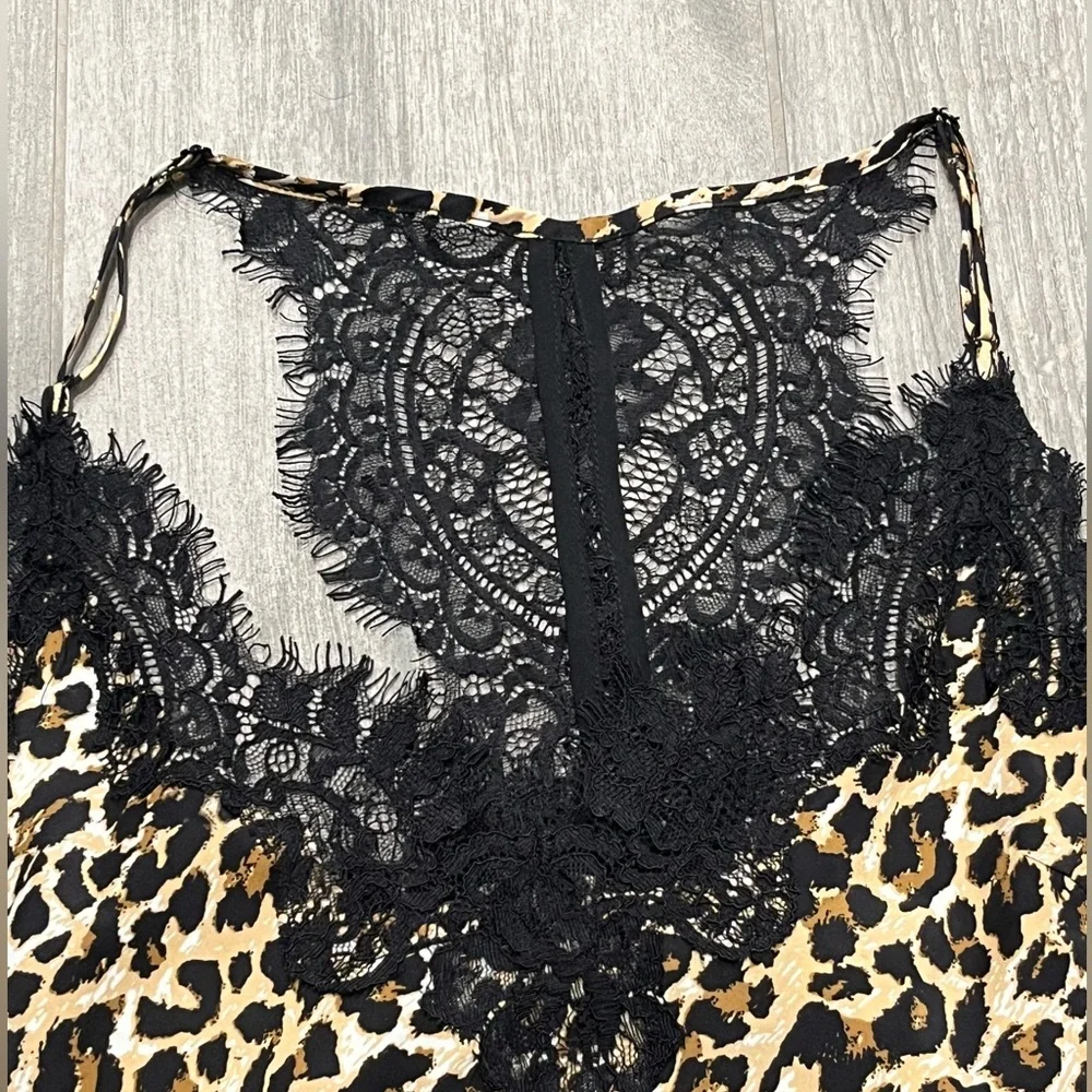 Gold Hawk leopard/ lace tank - XS - Picture 3 of 5